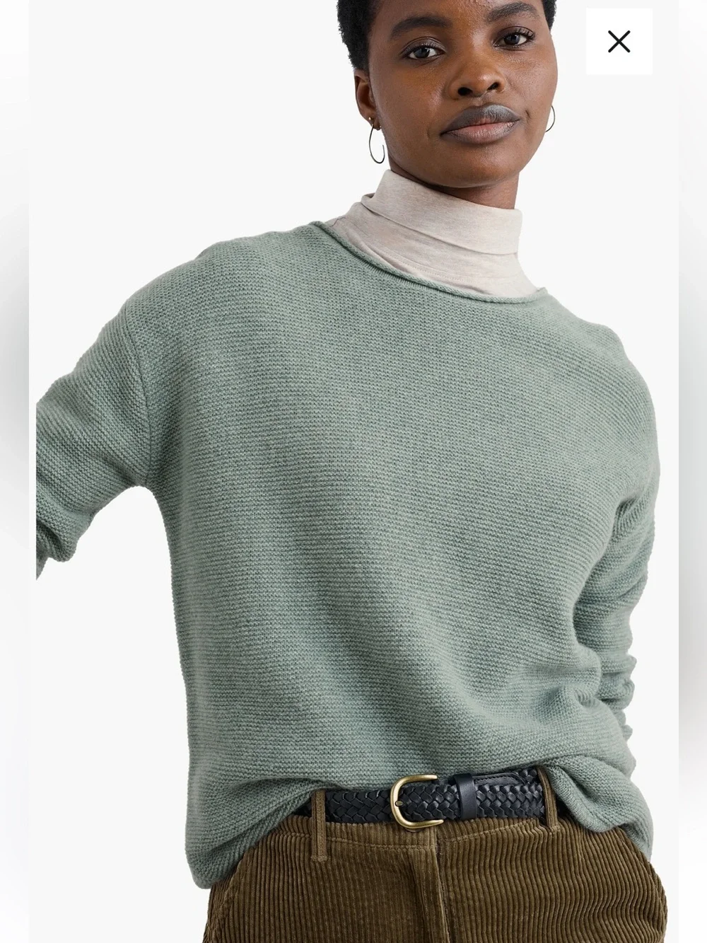 Seasalt Cornwall Fruity II Light Green Wool Blend Women’s Sweater size 12. - Picture 1 of 15